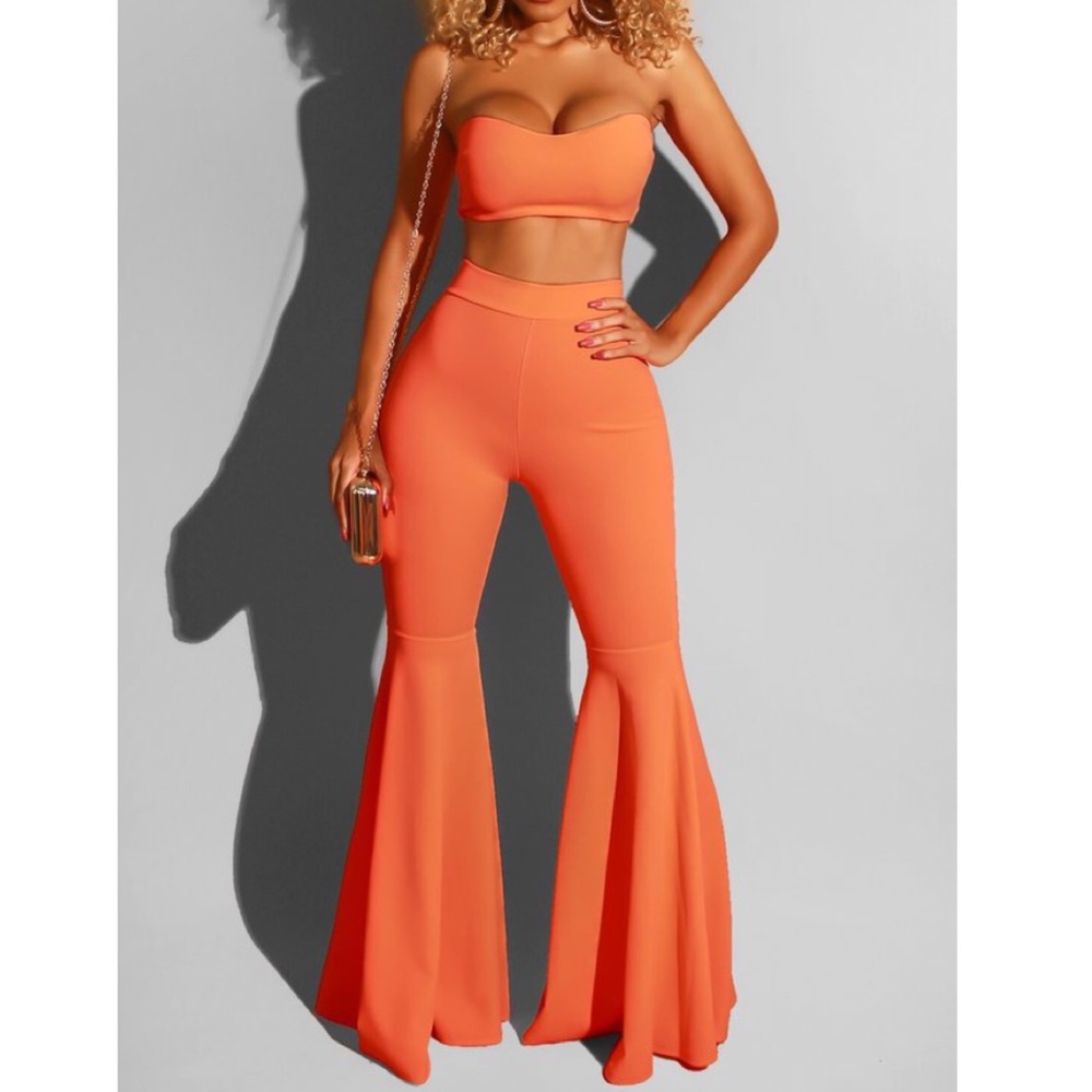 Orange pant set